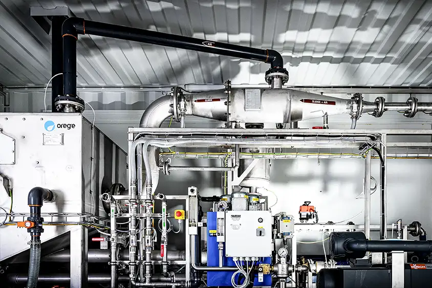 SLG® technology in action — sludge conditioning process